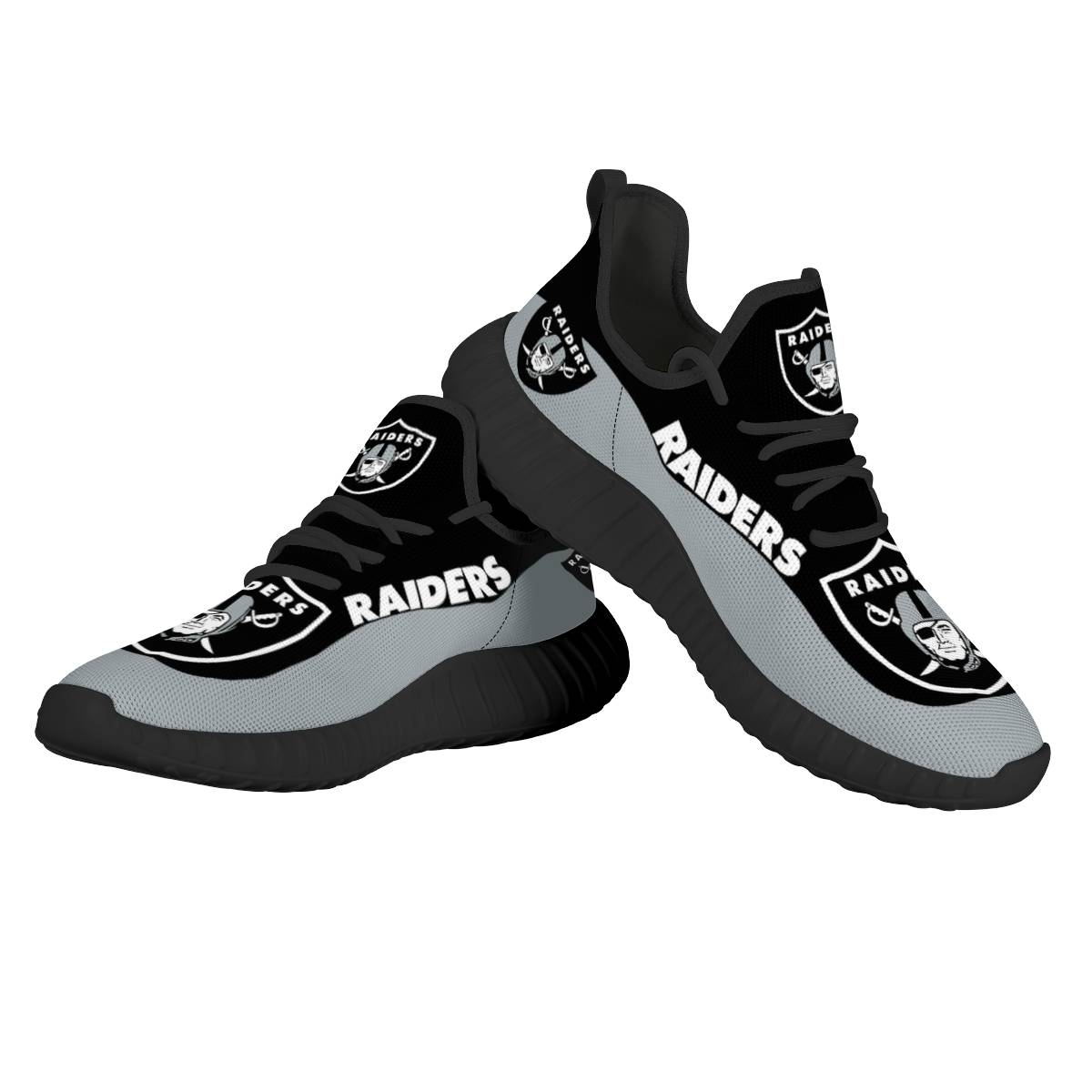 Men's Las Vegas Raiders Mesh Knit Sneakers/Shoes 010